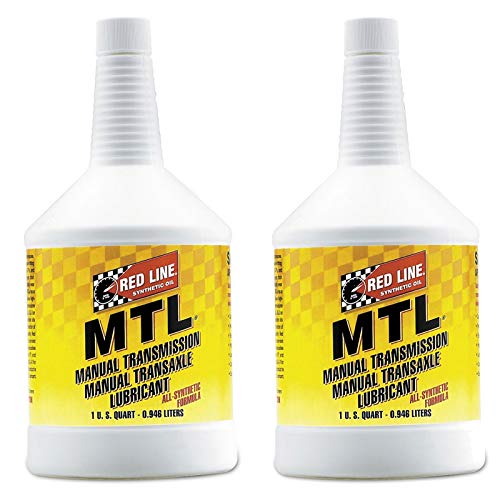 Red Line (50204) SAE 75W80 API GL-4 Manual Transmission and Transaxle Lubricant - 1 Quart (Pack of 2)