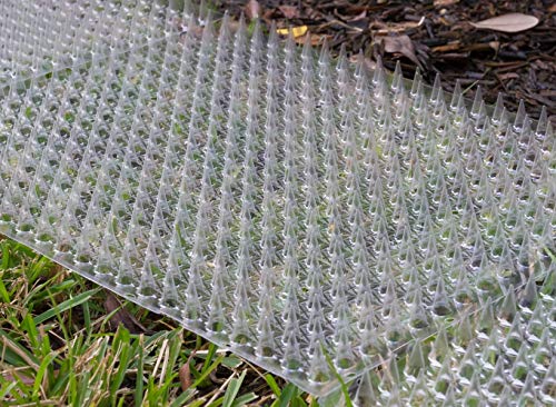 Cat Repellent Outdoor Scat Mat: Pet Deterrent Mats for Cats, Dogs, Pests - Indoor / Outdoor Repellent Training Spike Mat Devices - Keep Away Pest Plastic Mats with Spikes - 16 x 13 Inches, 6 Pack