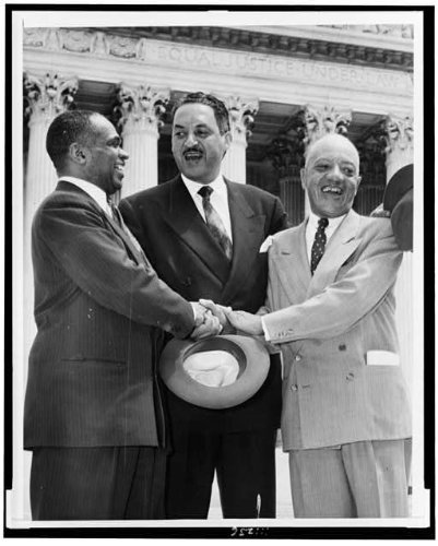 Photo: George E.C. Hayes, Thurgood Marshall,James Nabrit,1954