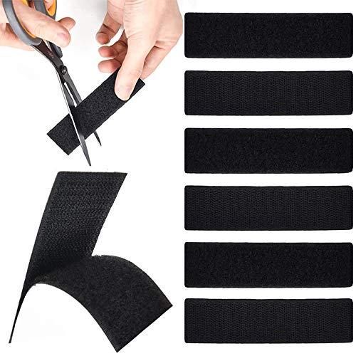 15PCS Heavy Duty Hook and Loop Tape Strips with Adhesive,Industrial Strength Hook Loop Strips,Double-Sided Fasten Interlocking Tape for Home and Office Use