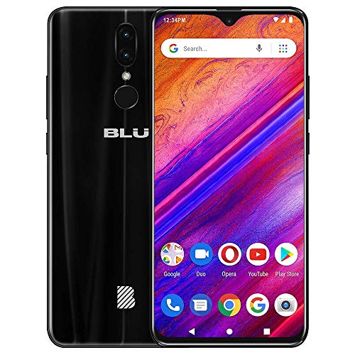 BLU G9-6.3' HD Infinity Display Smartphone, 64GB+4GB RAM -Black (Renewed)