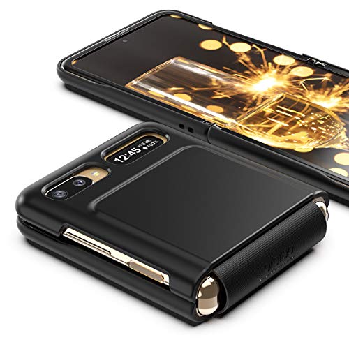 araree AERO Flex, Galaxy Z Flip/Z Flip 5G case, Hybrid case, Hinge Protective (TPU) with Hard Body case (PC) - Black