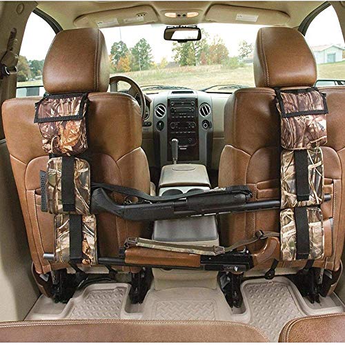 LIVIQILY Front Seat Storage Gun Sling Bag Car Seat Back Shotgun Rifle Rack Case Hunting Gun Holsters Pistols Organizer with Pockets