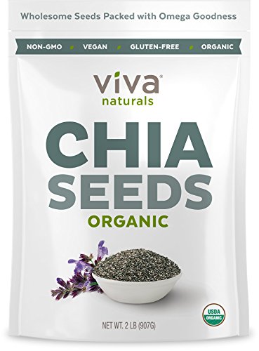 Viva Naturals Organic Raw Chia Seeds (2 LB)