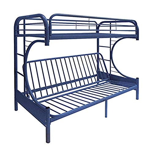 ACME Furniture 02091W-NV Eclipse Futon Bunk Bed, Twin/Full, Navy