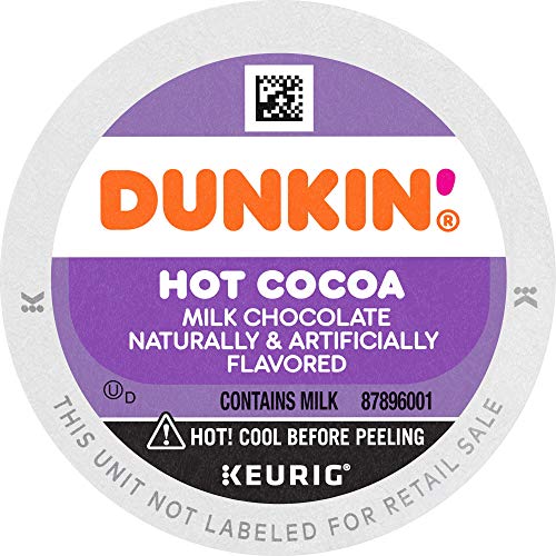 Dunkin' Milk Chocolate Hot Cocoa, 60 K Cups for Keurig Coffee Makers (Packaging May Vary)