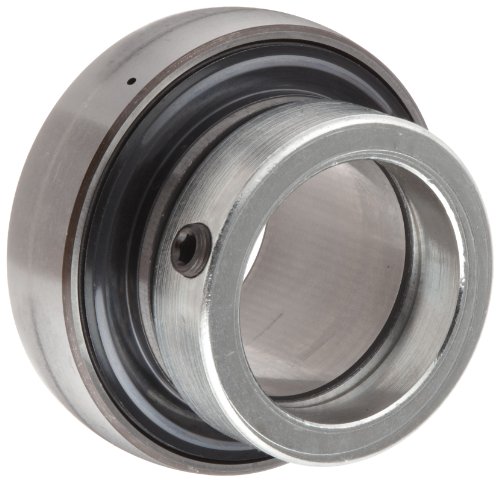 SKF YEL 208-108-2F Ball Bearing Insert, Double Sealed, Eccentric Collar, Regreasable, Steel, 1-1/2' Bore, 80 mm OD , 21 mm Outer Ring Width, 5310.00 pounds Dynamic Load Capacity