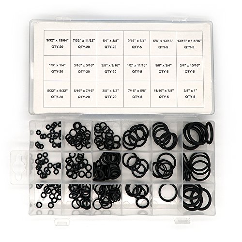 Ram-Pro Industrial Supply Universal O-Ring Assortment Kit - 18 Most Popular Supply, (225-Pieces)