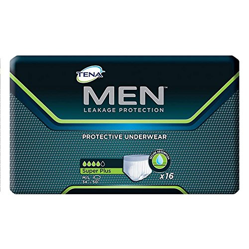 Tena Men Protective Underwear, Super Plus, Medium/Large, 1 Count (Pack of 1)