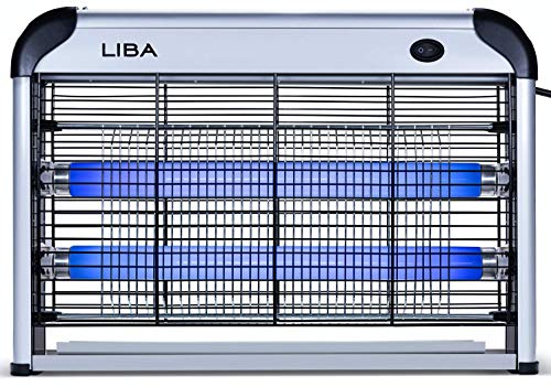 LiBa Bug Zapper Electric Indoor Insect Killer Mosquito, Bug, Fly Killer - 2-Pack Replacement Bulbs Included