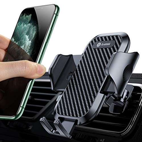 Andobil Car Phone Mount Ultimate Smartphone Car Air Vent Holder Easy Clamp Cradle Hands-Free Compatible with iPhone 12/12 Pro/11 Pro Max/8 Plus/8/X/XR/XS/SE Samsung Galaxy S20/S20+/S10/S9/Note 20/10