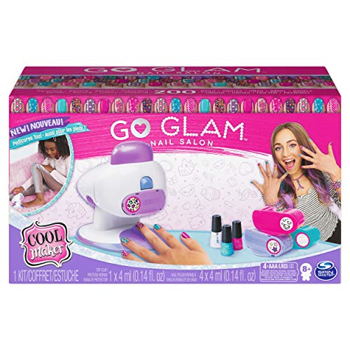 Cool Maker, GO Glam Nail Stamper Deluxe Salon for Manicures and Pedicures with 8 Patterns and Nail Dryer, Amazon Exclusive