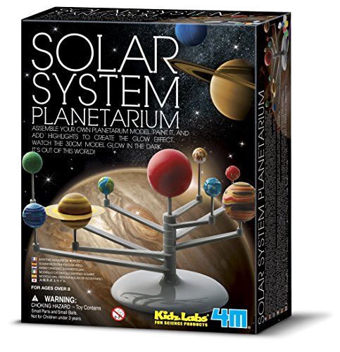 4M 3427 Solar System Planetarium - DIY Glow In The Dark Astronomy Planet Model Stem Toys Gift for Kids & Teens, Girls & Boys