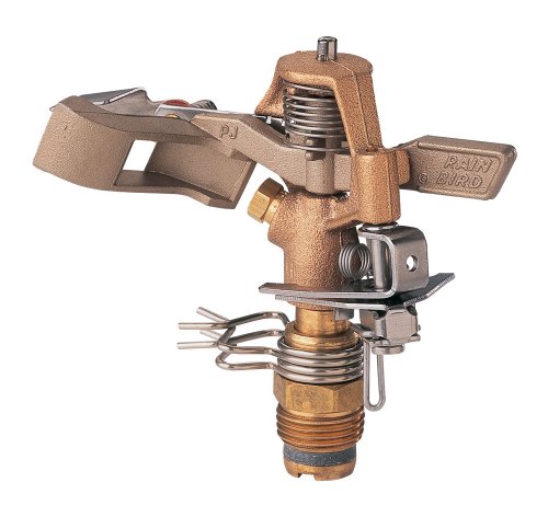 Rain Bird 25PJDAC Brass Impact Sprinkler, Adjustable 20° - 360° Pattern, 20' - 41' Spray Distance