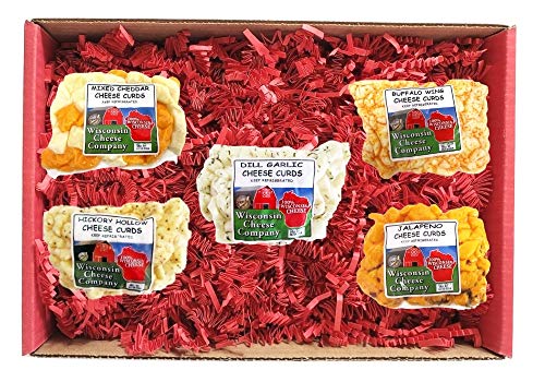 WISCONSIN CHEESE COMPANY'S - Wisconsin Big Classic Famous Cheese Curd Sampler , A Perfect Holiday Food Gift, Cheese Gift, Gift for Family and Friends.