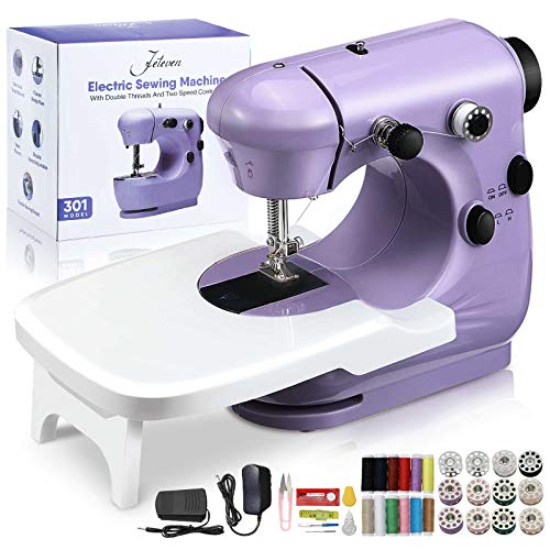 Jeteven Mini Electric Sewing Machine, Handheld Household Sewing Machine Portable Lightweight Sewing Machine for Beginners, Kids, Crafting DIY, Travel, Quick Repairs and Small Projects