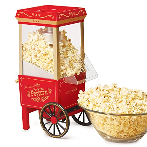 Nostalgia OFP-501 Old Fashioned Popcorn Machine, 1040 W, 120 V, 12 Cup, Red