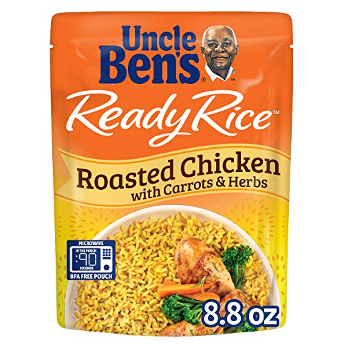 Uncle Ben's Ready Rice: Roasted Chicken Flavored Rice, Ready to Heat 8.8 Oz Pouches, Pack of 6