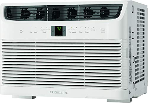 Frigidaire, White Energy Star 5,000 BTU 115V Window-Mounted Mini-Compact Air Conditioner with Full-Function Remote Control