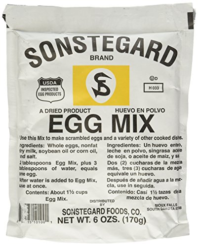 Powdered Eggs Dried Egg Mix for Scrambled Eggs, Baking, Camping 6 oz by Sonstegard