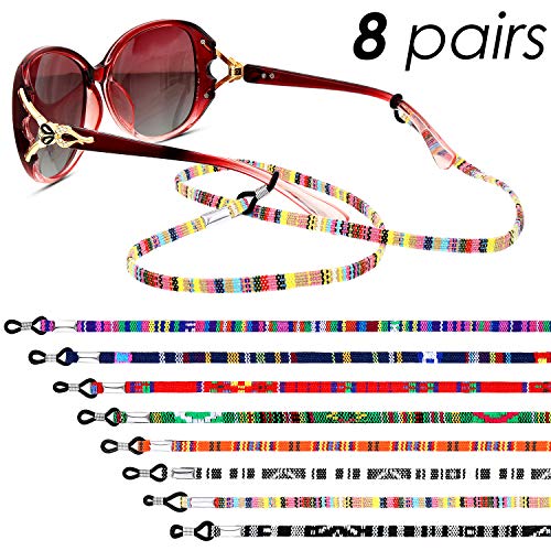 8 Pieces Eyeglass Holder Strap Eyeglass Chain Eyeglass Cord Lanyard for Women Men