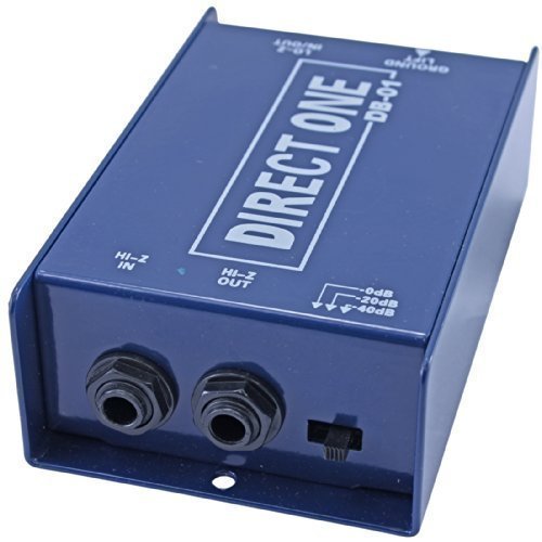 Passive Di direct box 1/4' instrument to balanced & unbalanced XLR