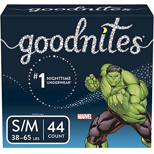 Goodnites Bedwetting Underwear for Boys, S/M, 44 Ct, Discreet