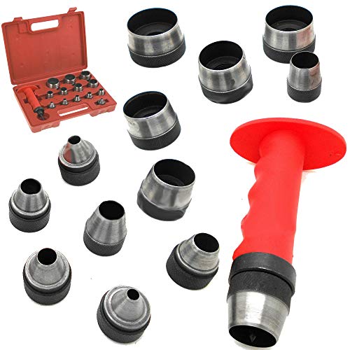 POWHILL 13 Sharp Hollow Punch Tool Set Leather Kit Gasket Hole