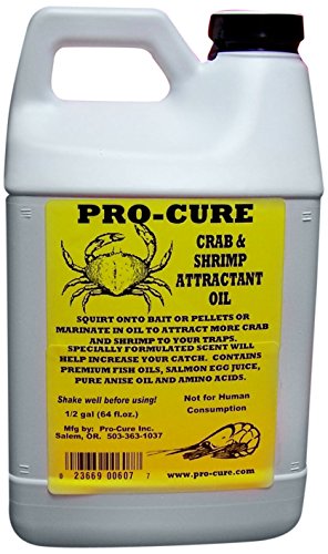 Pro-Cure Crab and Shrimp Attractant Bait Oil, 1/2 Gallon