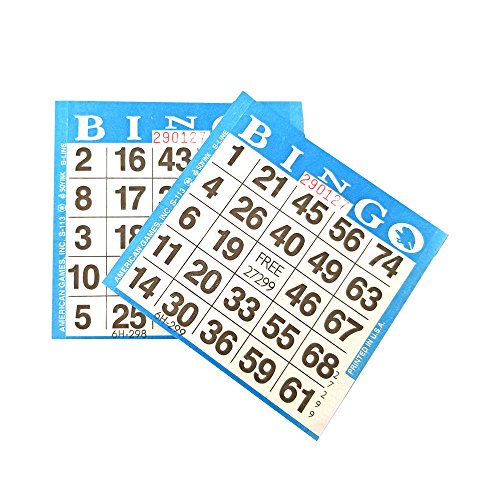American Games 1on Blue Bingo Paper (500 Sheets)