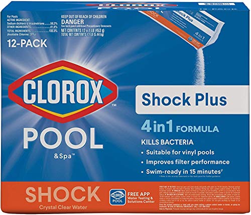 Clorox Pool&Spa 32312CLX Shock Plus, 12-Pound, White