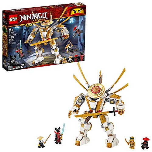 LEGO NINJAGO Legacy Golden Mech 71702, Cool Toys for Kids Building Kit, New 2020 (489 Pieces)