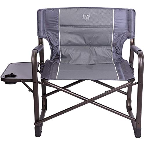 Timber Ridge XXL Directors Chair Oversized Supports 600 lbs, 28' Wide Heavy Duty Folding Camping Chair Fully Padded with Side Table for Outdoor Camp, Patio, Lawn, Garden