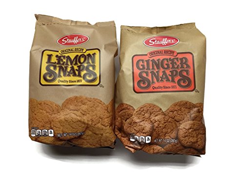 Stauffer's 2-pack Snaps Cookies Variety: Ginger Snaps & Lemon Snaps, 14 Oz. Bags [1 of Each]