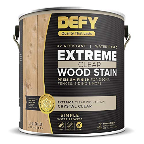 DEFY Extreme 1 Gallon Exterior Wood Stain, Crystal Clear