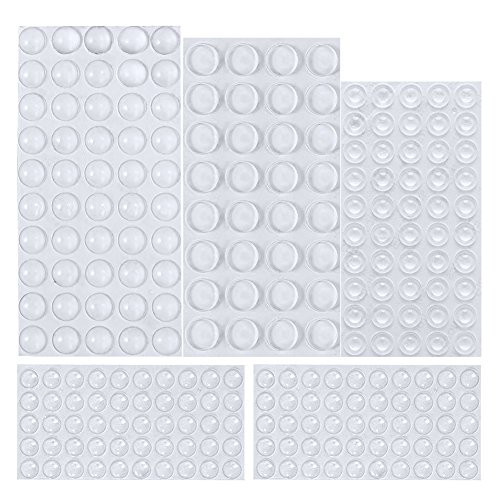 Rubber Feet, 232 Pieces Clear Adhesive Bumper Pads Self Stick Furniture Bumpers Buffer Pads, 4 Shapes for Doors, Cabinets, Drawers by AUSTOR …