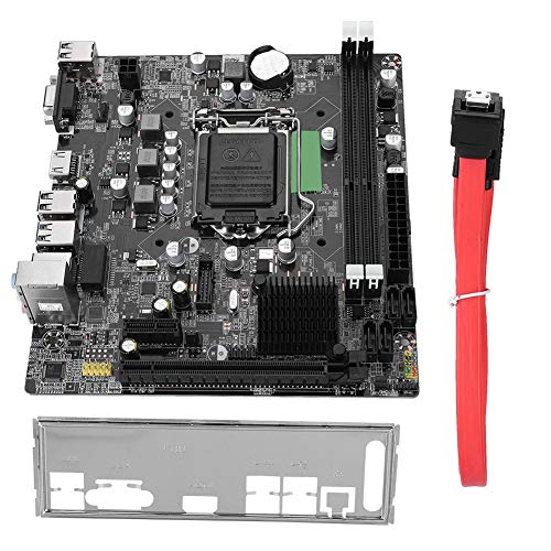 Tangxi Desktop Computer Motherboard,DDR3 Motherboard for Intel B75,LGA 1155,DDR3 1066/1333/1600/1866MHz,6-Channel Audio,PCI-E X16 /USB 3.0/SATA 3.0/RJ45/HDMI/VGA Interface,Support I3 I5 I7 CPU