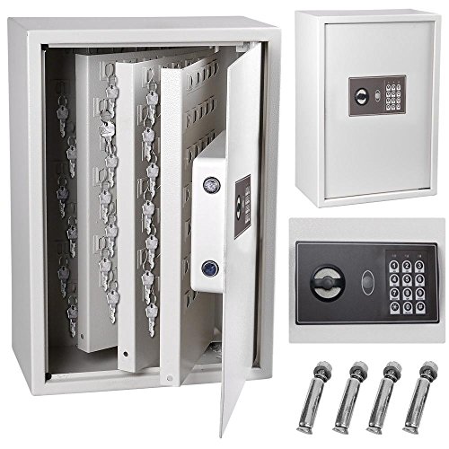 15x9x21 Inch Electronic Digital Keyless Lock 245 Key Storage Safe Box Cabinet Wall Mount for Home Office