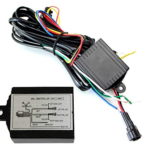 iJDMTOY (1) Universal LED Daytime Running Light Automatic ON/OFF Controller Module Box Relay