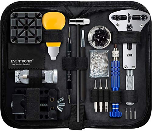 Watch Repair Kit, Eventronic Professional Spring Bar Tool Set Watch Band Link Pin Tool Set with Carrying Case