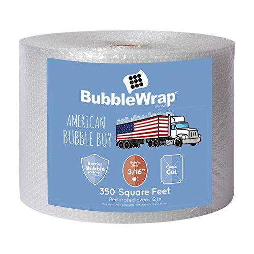 American Bubble Boy Bubble Wrap Official Sealed Air Bubble Wrap - 350 Feet X 3/16' X 12' - Perforated Every 12' - American Bubble Boy