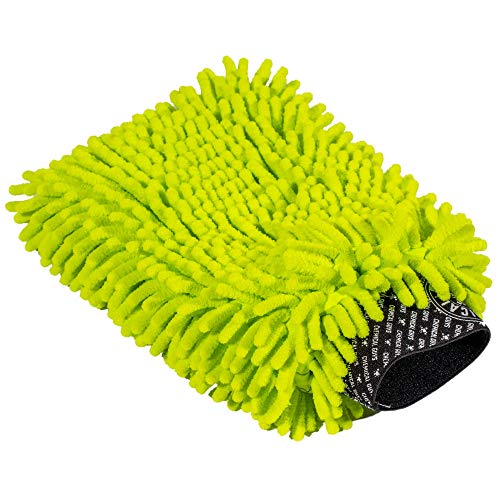 Chemical Guys Chenille Premium Scratch-Free Microfiber Wash Mitt,, MIC493, Lime Green