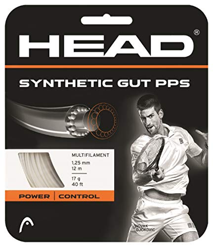 HEAD Synthetic Gut PPS Multifilament Tennis Racket String, White, 17 Gauge