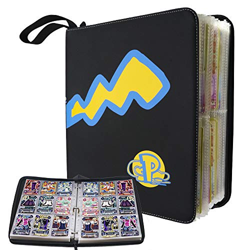 Trading Card Holder Album, 9-Pocket Pages Trading Cards Album Trading Cards Collectors Album Compatible with All Standard Card, Holds Up to 720 Carrying Case Binder (13 x11inch)