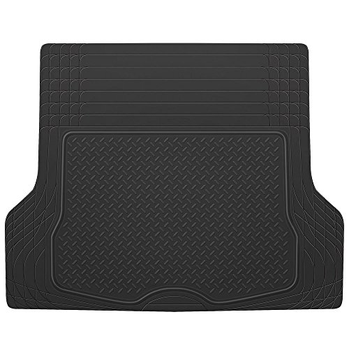BDK Heavy Duty Cargo Liner Floor Mat-All Weather Trunk Protection, Trimmable to Fit & Durable HD Rubber Protection for Car SUV Sedan Auto