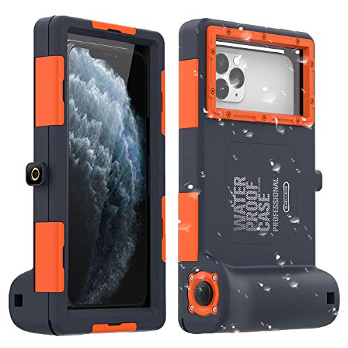 AICase Universal Waterproof Underwater Photography Housings for iPhone 11/11 Pro/11 Pro Max/XR/7/7 Plus/8/8Plus/6/6s/6s Plus[50ft/15m], Diving Case for Galaxy S10/S10 Plus/Note 10 Plus/S9 Plus Etc
