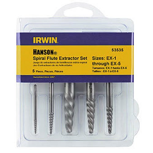 IRWIN Screw Extractor for Spiral Screws, 5-Piece (53535)