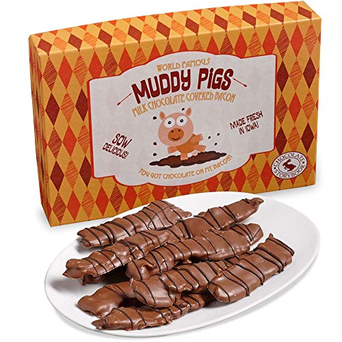 Chocolate Covered Bacon 'Muddy Pigs' Gift Box 12 oz.