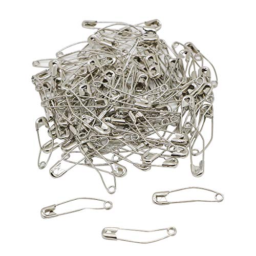 iNee Curved Safety Pins, Quilting Basting Pins, Nickel-Plated Steel, Size 2, 100 Count