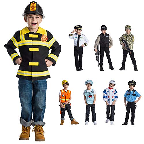 Dress Up America Pretend Play Costumes - Role-Play and Dress-Up for Kids (Firefighter)